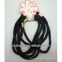 elastic cord loop with metal end used in hairband